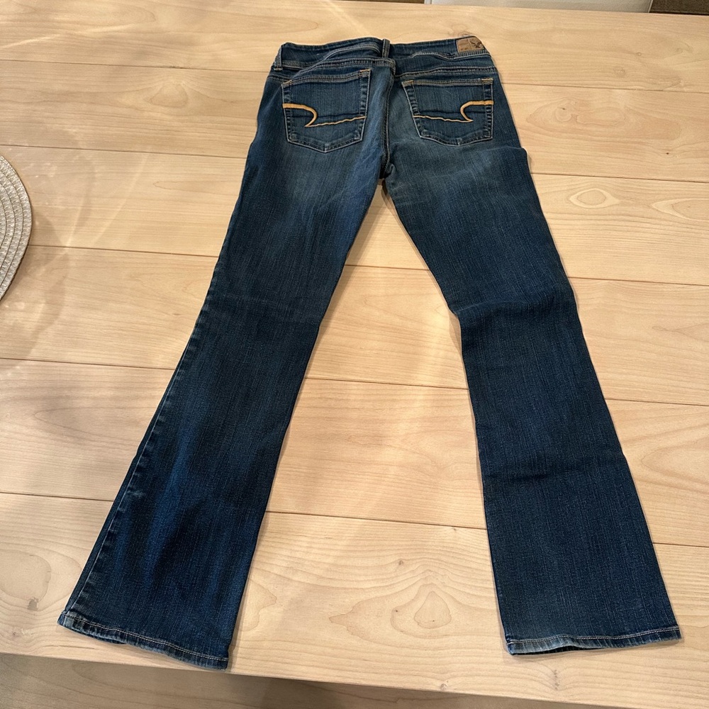American Eagle Outfitters Flare Wide Leg Jeans Medium Blue